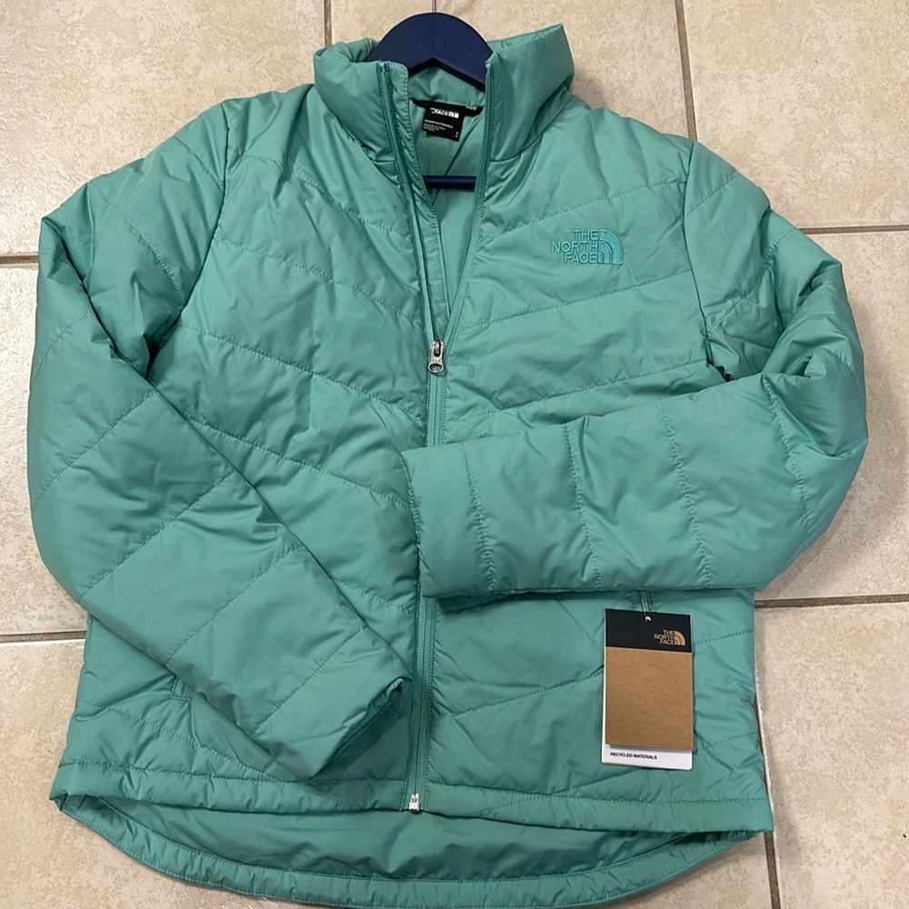 NWT The North Face mint teal tamburello jacket size small